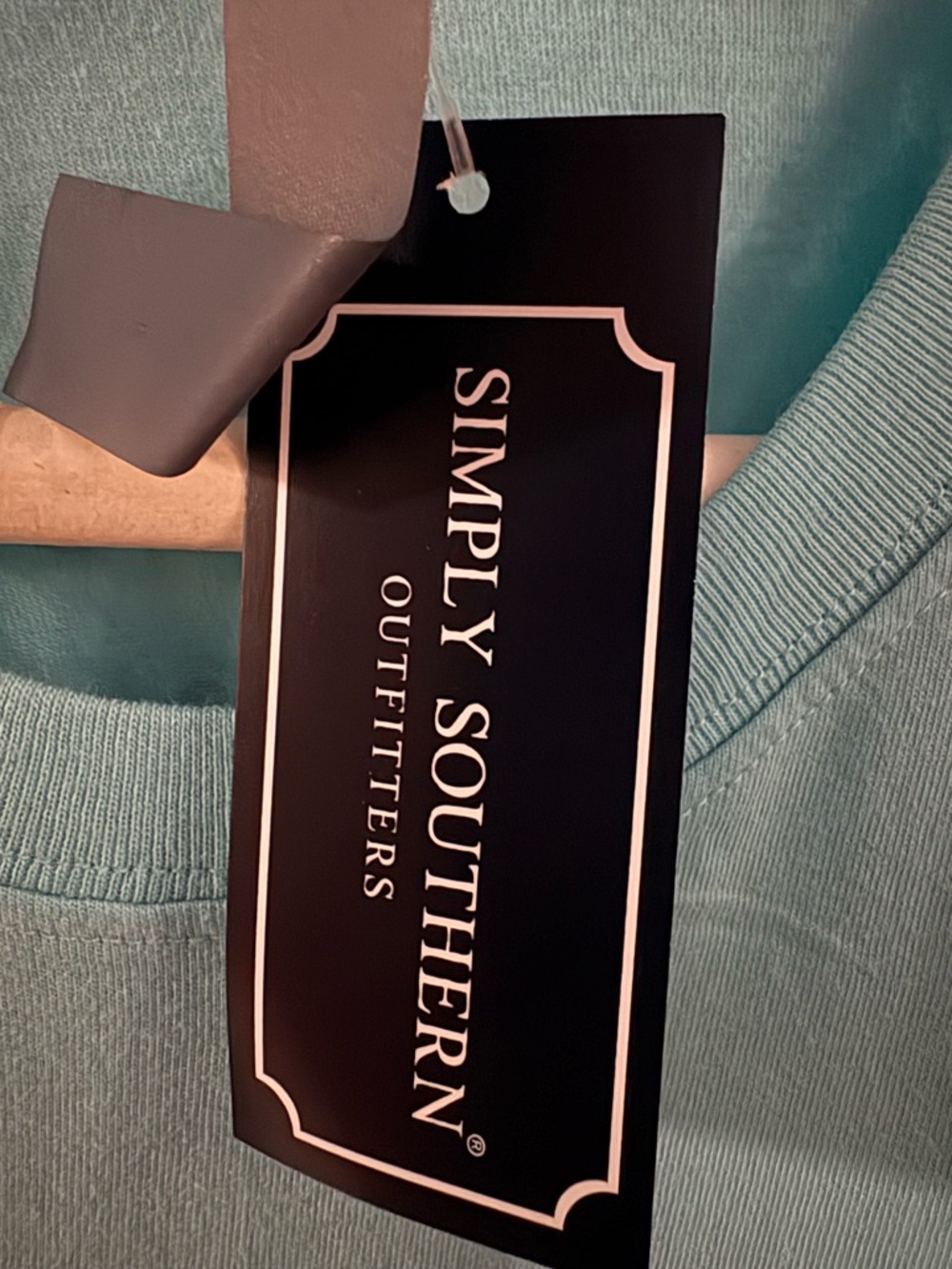 Simply Southern Light Aqua Short-Sleeve Men’s Tee - Picture 4 of 4